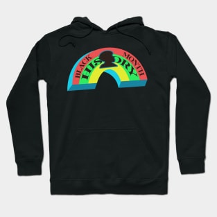 Black History Month rainbow Hoodie